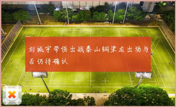 刘诚宇带伤出战泰山铜梁龙出场与否仍待确认